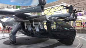 Archer Aviation's (ACHR) Evtol aircraft displayed at Paris airshow.